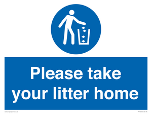 Please take your litter home